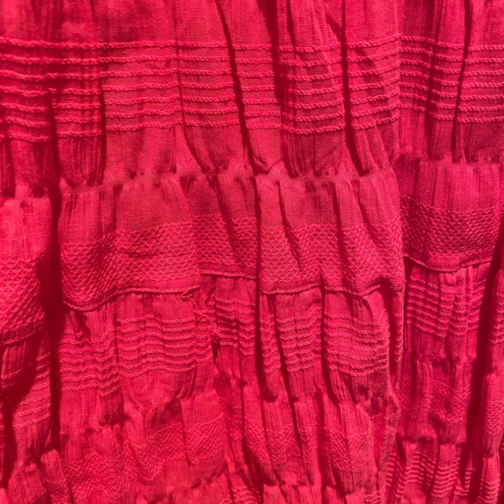 Max Studio elastic waste pull on peasant midi skirt - Picture 3 of 10